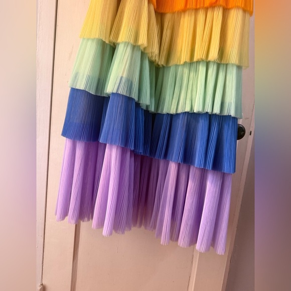 Hutch Rainbow Tiered Tulle Dress M - Picture 8 of 15